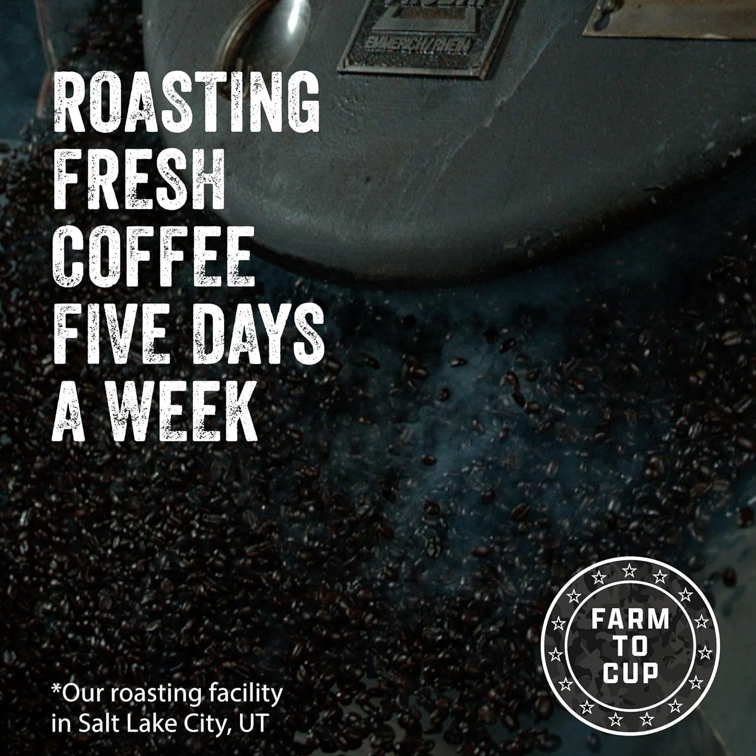 Ground Coffee Dark Roast - Roasted Blend Made from Pure Arabica Beans - Colombian & Brazilian Beans - Veteran Founded & American Made (Murdered Out, 12Oz Bag)