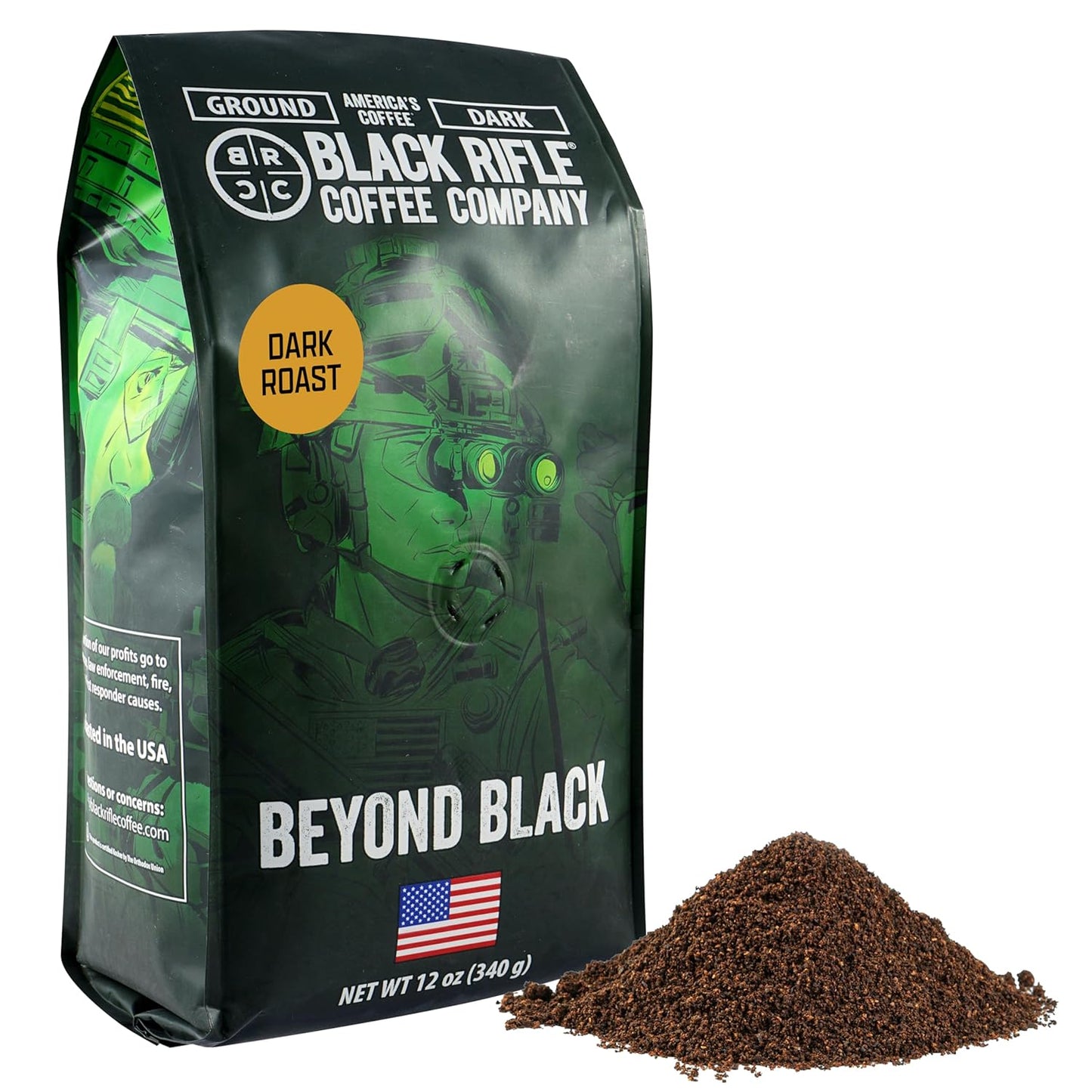 beyond Black, Dark Roast Ground Coffee, 12 OZ Bag